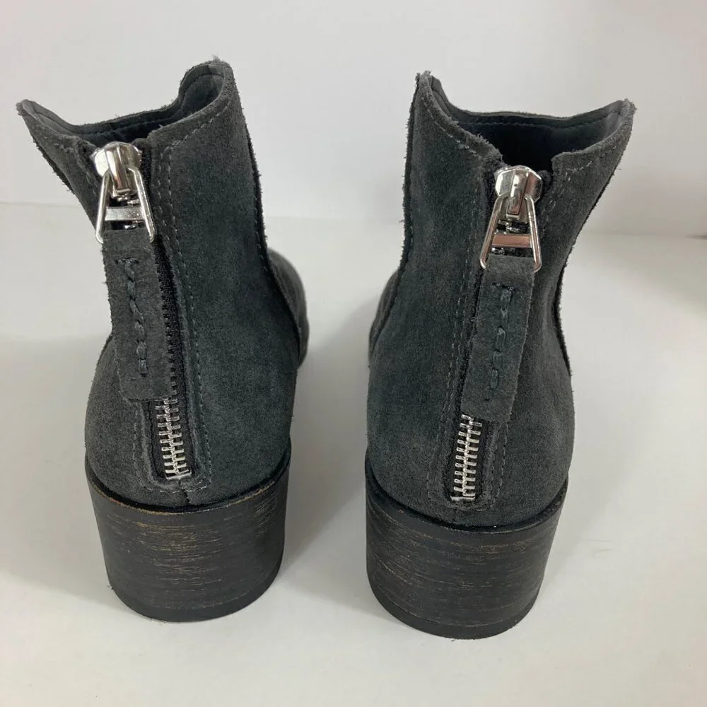 Womens Dolce Vita Suede‎ Tucker Bootie Charcoal 8.5